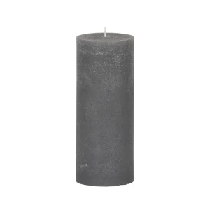 Bougie unie Weizenkorn Ø 90 mm – de 1 à 4 pièces -Steingrau-24 cm
