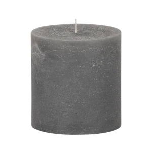 Bougie unie Weizenkorn Ø 90 mm – de 1 à 4 pièces -Steingrau-10 cm