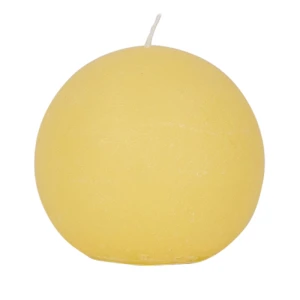 Bougies boule Weizenkorn, Ø 60 mm – 6 Stück -Pastellgelb