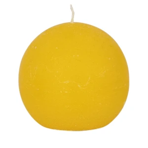 Bougies boule Weizenkorn, Ø 60 mm – 6 Stück -Zitrone