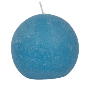 Bougies boule Weizenkorn, Ø 60 mm – 6 Stück -Türkis