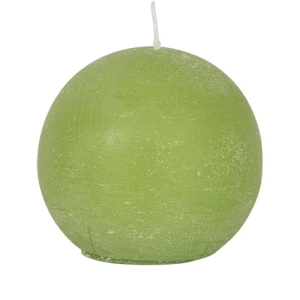 Bougies boule Weizenkorn, Ø 60 mm – 6 Stück -Lindengrün