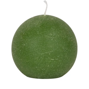 Bougies boule Weizenkorn, Ø 60 mm – 6 Stück -Moosgrün