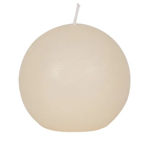 Bougies boule Weizenkorn, Ø 60 mm – 6 Stück -Elfenbein