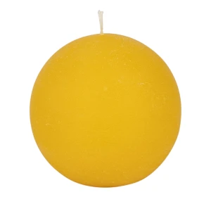 Bougies boule Weizenkorn, Ø 100 mm – 4 pièces -Zitrone