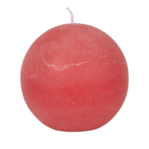 Bougies boule Weizenkorn, Ø 100 mm – 4 pièces -Coral