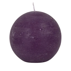 Bougies boule Weizenkorn, Ø 100 mm – 4 pièces -Pflaume