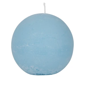Bougies boule Weizenkorn, Ø 100 mm – 4 pièces -Eisblau