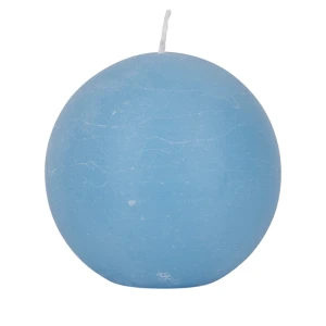 Bougies boule Weizenkorn, Ø 100 mm – 4 pièces -Babyblau