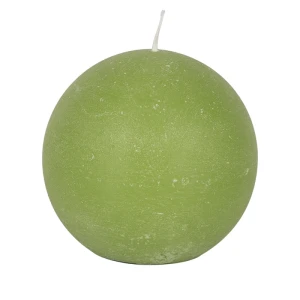 Bougies boule Weizenkorn, Ø 100 mm – 4 pièces -Lindengrün