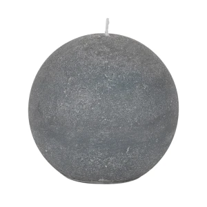 Bougies boule Weizenkorn, Ø 100 mm – 4 pièces -Steingrau