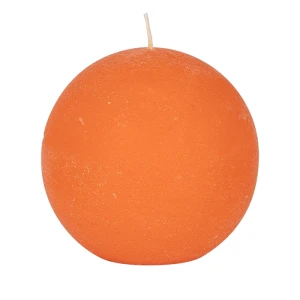 Bougies boule Weizenkorn, Ø 100 mm – 4 pièces -Dunkelorange