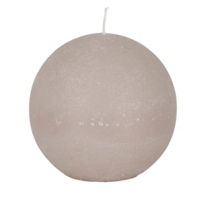 Bougies boule Weizenkorn, Ø 100 mm – 4 pièces -Alabastergrau