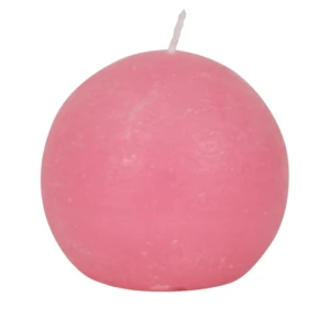 Bougies boule Weizenkorn, Ø 80 mm – 6 pièces -Rosa