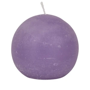 Bougies boule Weizenkorn, Ø 80 mm – 6 pièces -Lavendel