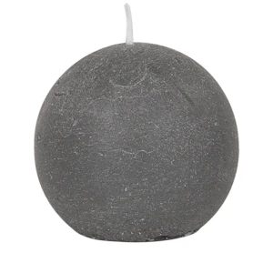 Bougies boule Weizenkorn, Ø 80 mm – 6 pièces -Steingrau