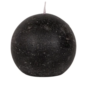 Bougies boule Weizenkorn, Ø 80 mm – 6 pièces -Schwarz