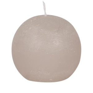Bougies boule Weizenkorn, Ø 80 mm – 6 pièces -Alabastergrau