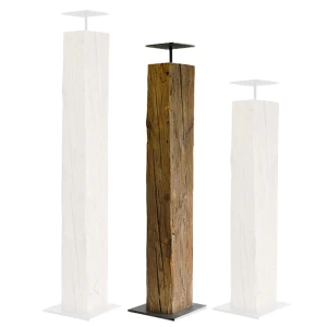 Colonne en poutre de vieux bois -100 x 16 x 16 cm