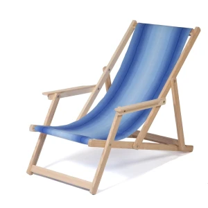 Chaise longue Classique -Blau gestreift