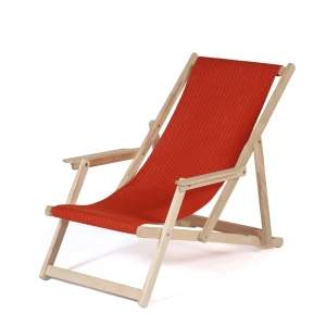 Chaise longue Classique -Bordeaux gestreift