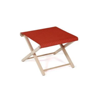 Tabouret de pied Classique -Bordeaux gestreift