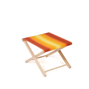 Tabouret de pied Classique -Gelb-orange gestreift