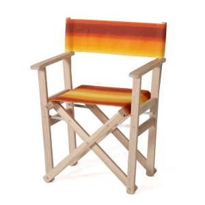 Chaise de réalisateur -Gelb-orange gestreift