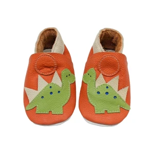 Pantoufles en cuir "Dinosaures" -19-20