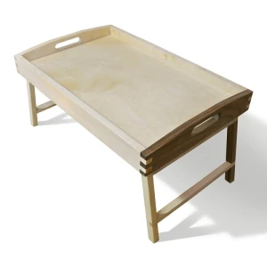 Plateau de service avec pieds pliables
