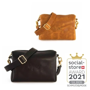 Festival-Bag -schwarz glanz -Beschläge in Gold