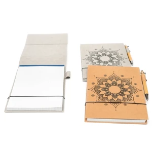 Pochette bloc-notes "Mandala" -Grau-Format A6