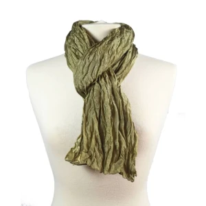 Foulard en soie no 14, olive foncé