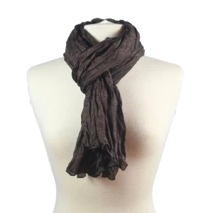 Foulard en soie no 14, brun foncé