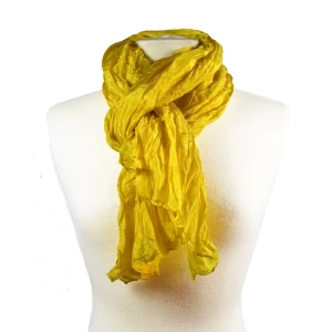 Foulard en soie no 14, jaune soleil