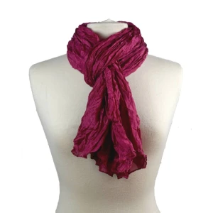 Foulard en soie no 14, rose fluo