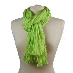 Foulard en soie no 14, vert fluo
