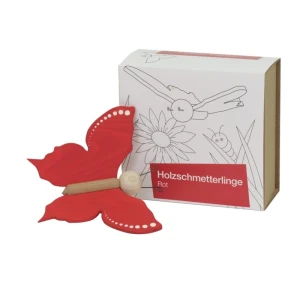 Papillons en bois -Rot