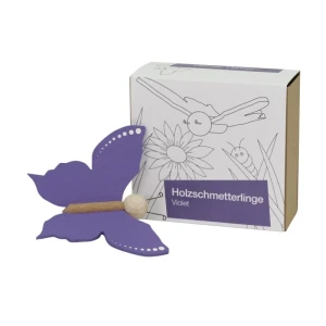 Papillons en bois -Violett