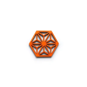 Dessous de verre -Orange-6 Stück (klein)