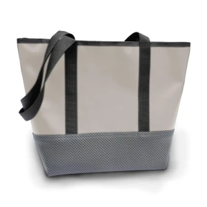 Serviette avec poche intérieure -Silber