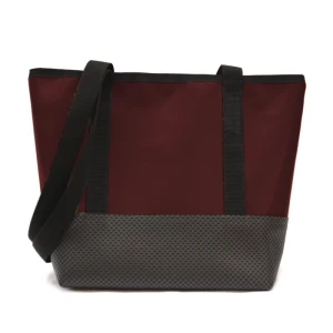 Sac en bandoulière avec poche intérieure -Bordeaux