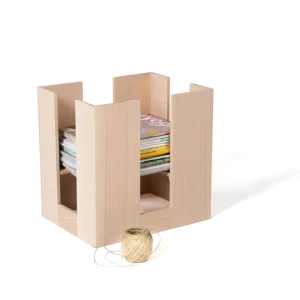 Relieur de papier en bois