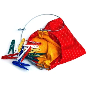 Sac à pinces à linge -Rot
