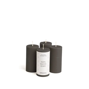 Bougies au colza Ø 40 mm -8 cm-1 Stück-Schwarz