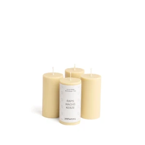 Bougies au colza Ø 40 mm -8 cm-4 Stück-Créme