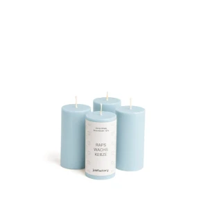 Bougies au colza Ø 40 mm -8 cm-1 Stück-Hellblau