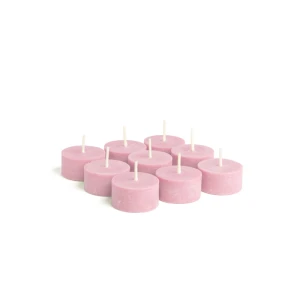 Bougies chauffe-plat en cire de colza -Rosa