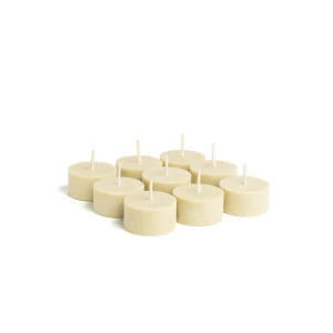 Bougies chauffe-plat en cire de colza -Créme