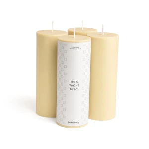 Bougies au colza Ø 60 mm -16 cm-4 Stück-Créme